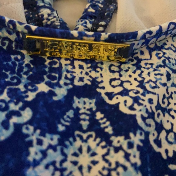 NWT RALPH LAUREN Aegean Tile Loop Front One Piece - Picture 6 of 9